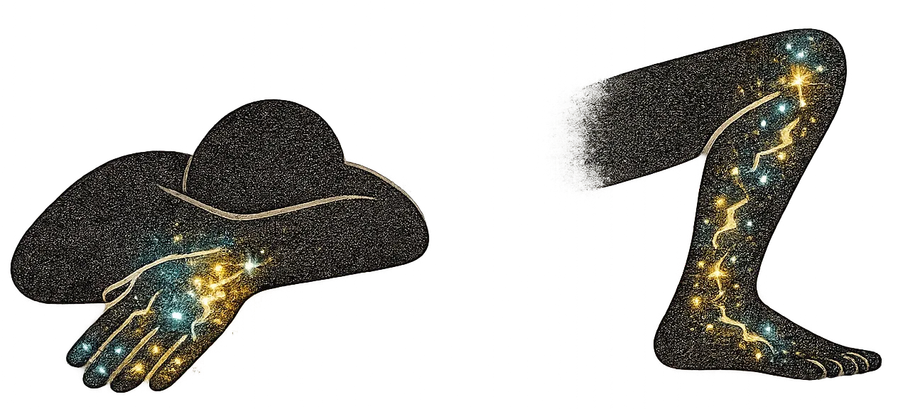 Ilustracion de hormigueo en extremidades