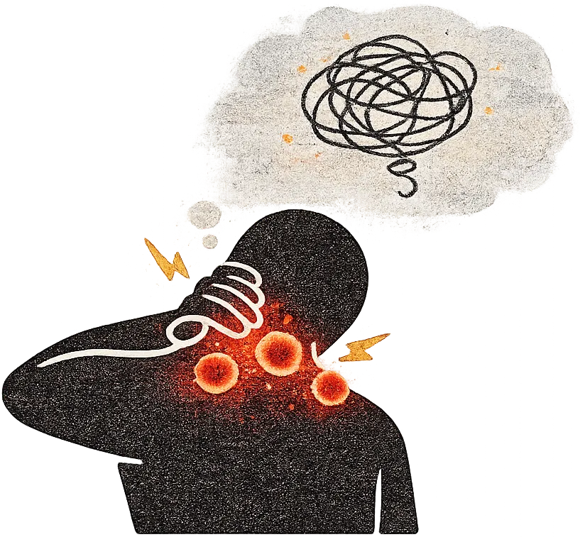 Ilustracion de cuello y hombros